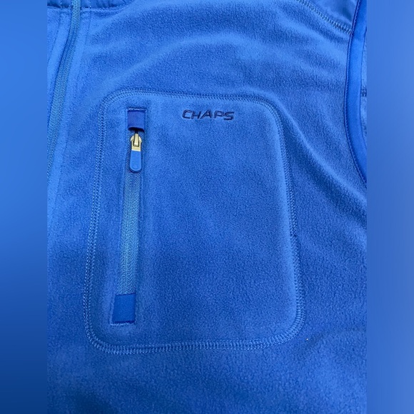 Chaps Men's Sleeveless Fleece Vest Full Zip XL - Picture 3 of 13